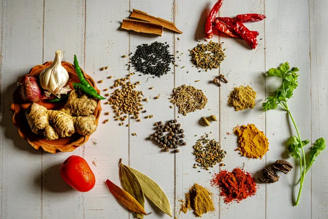 Assorted Indian whole spices